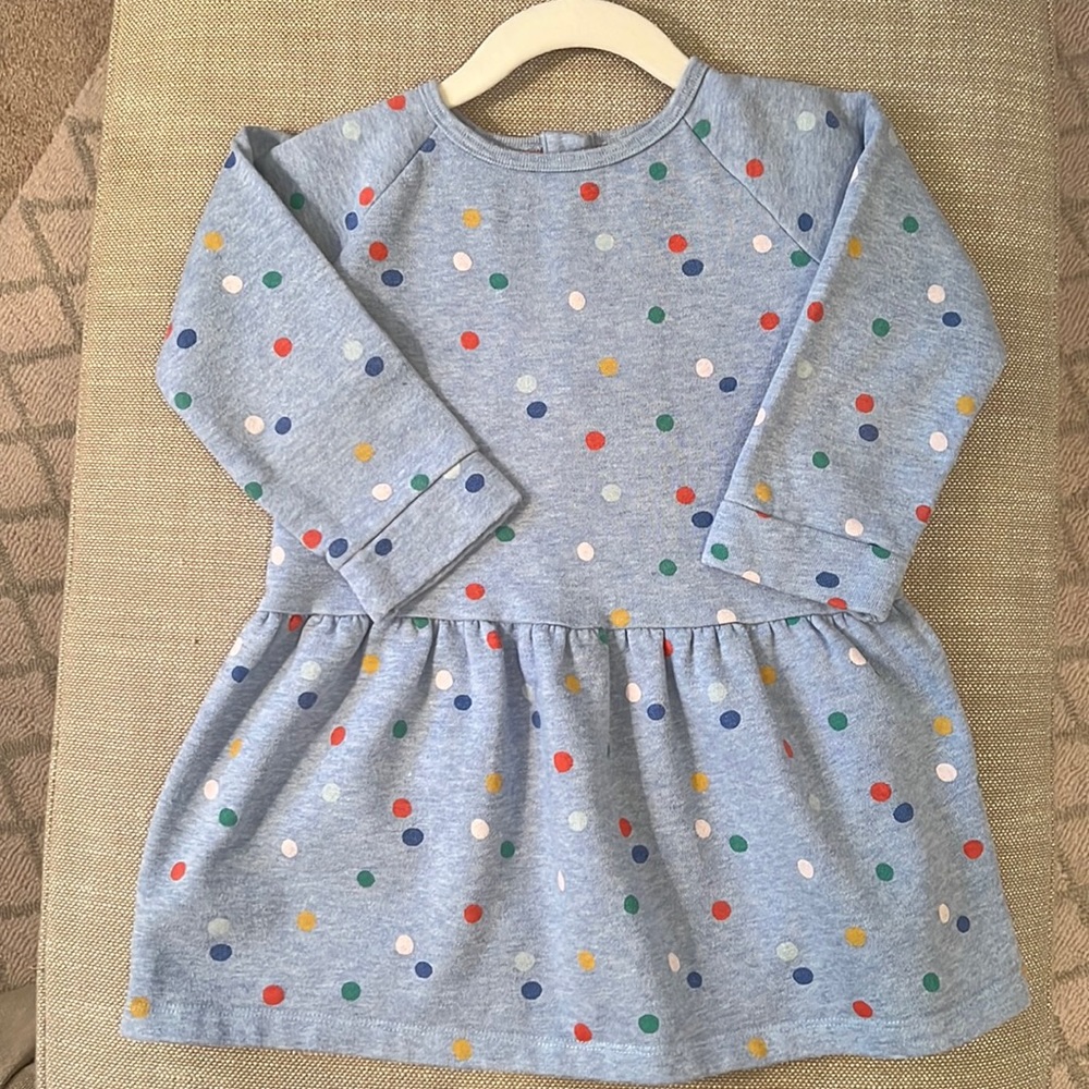 Mini Boden Colourful Cosy Dress Multi Painted Spot